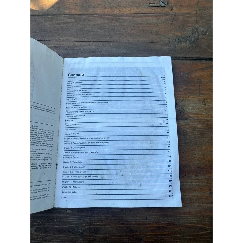 SHOP MANUAL SERVICE REPAIR ALFA ROMEO HAYNES BOOK CHILTON OWNERS WORKSHOP